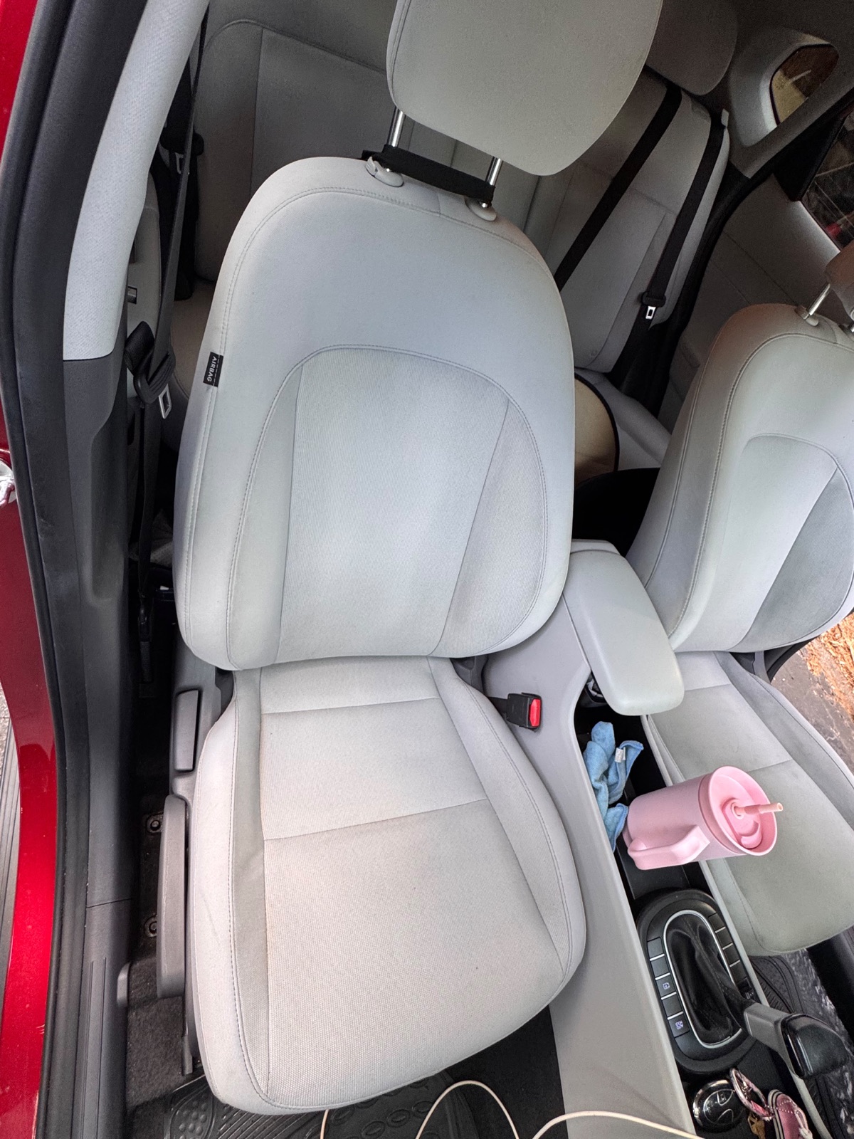 Car seat clean after GraceWell cleaning